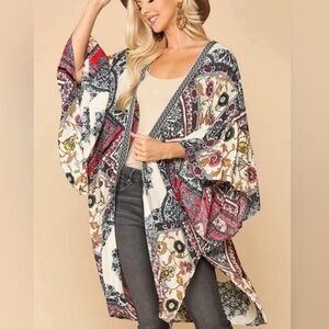 Gigio USA Ruffle Sleeve Kimono